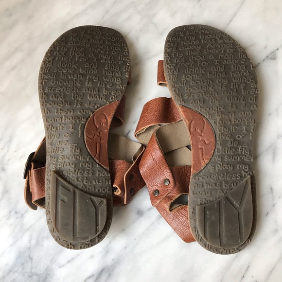 Fly London Shoes | Fly London Leather Sandals Brown Size 42 1 115 | Poshmark